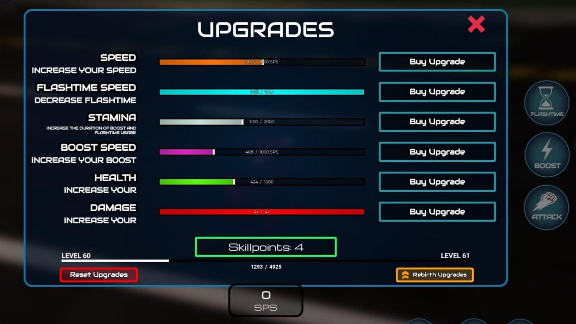 Enhance your punch power and Flashtime (Image via Roblox)